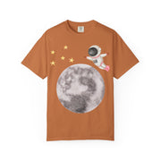 Astronaut Flying To The Moon Unisex T-Shirt