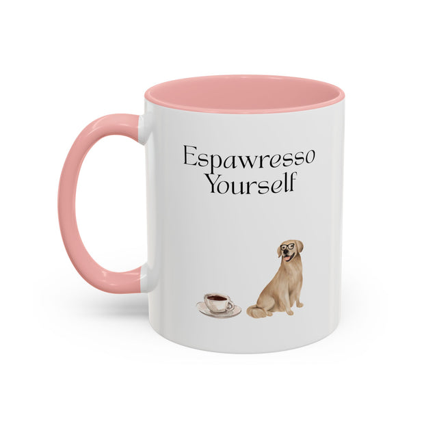 'Espawresso Yourself' Golden Retriever Accent Coffee Mug