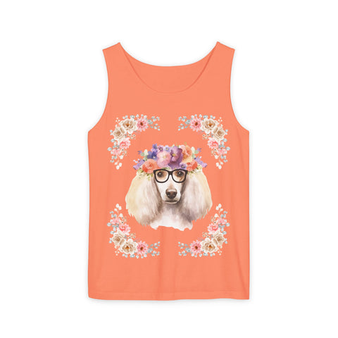 Geeky Goddess French Poodle Unisex Tank Top