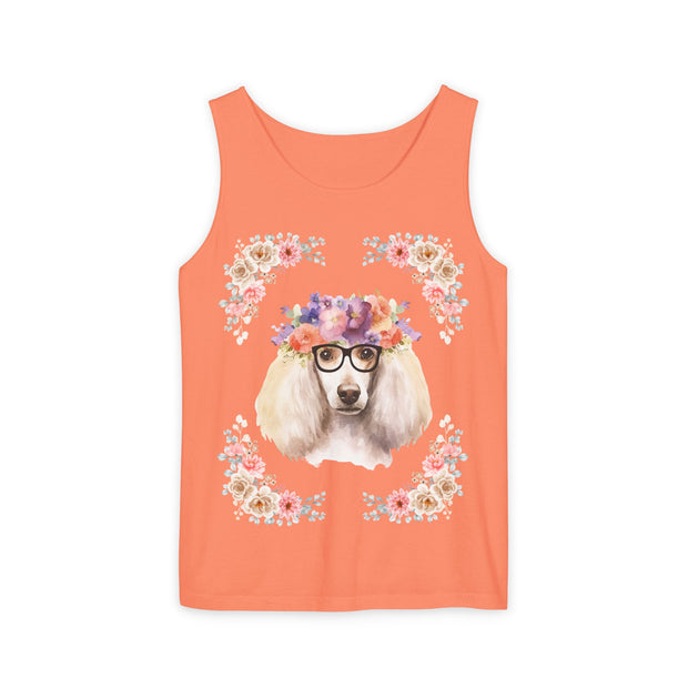 Geeky Goddess French Poodle Unisex Tank Top