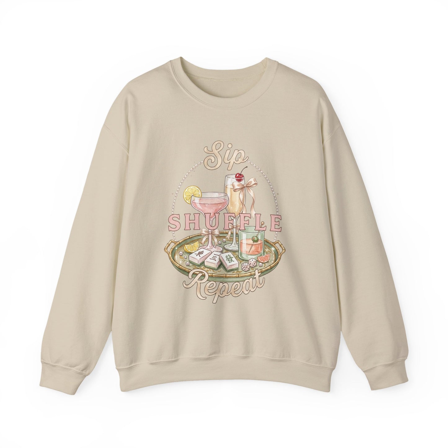 Mahjong Girls Night Crewneck Sweatshirt | Mahjong Tiles, Pastel Cozy Club