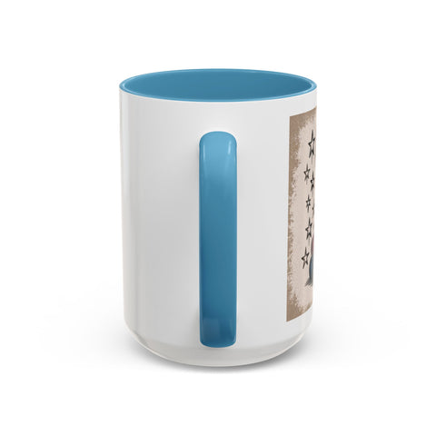 Cat and Book Lover's Accent Coffee Mug