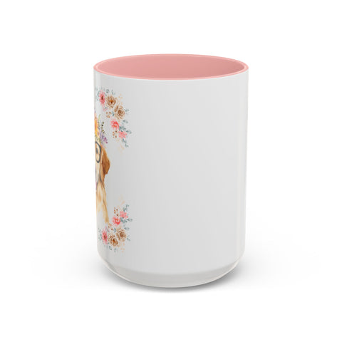 Geeky Goddess Golden Retriever Accent Coffee Mug