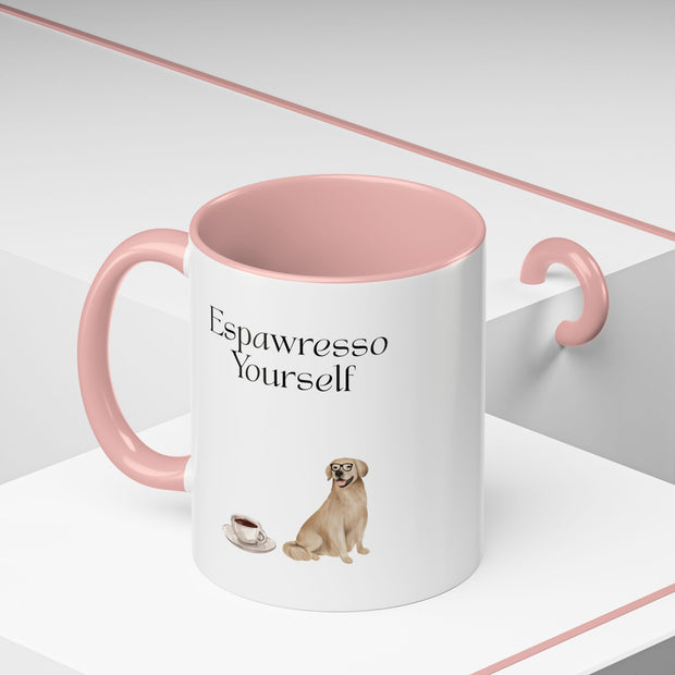'Espawresso Yourself' Golden Retriever Accent Coffee Mug
