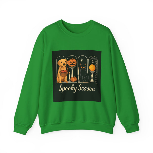 Spooky Season Golden Retriever Crewneck Sweatshirt
