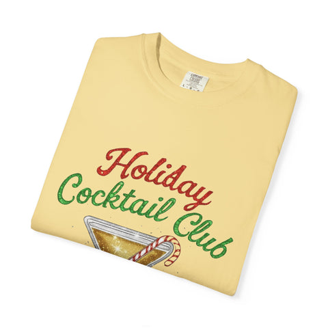 Holiday Cocktail Club T-Shirt | Let's Get Jolly Christmas Tee
