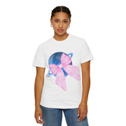 Blue Saturn Wrapped In Pink Bow Unisex T-Shirt