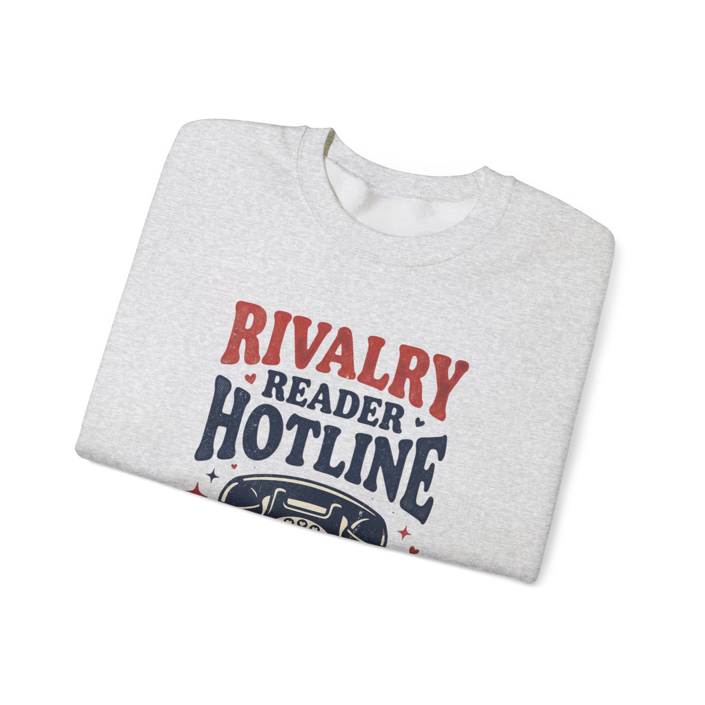 Rivalry Reader Hotline Sweatshirt, Hockey Romance Booktok Crewneck, Sports Romance Reader Pullover