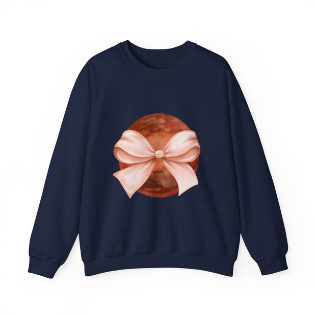 Mars Wrapped In A Bow Unisex Crewneck Sweatshirt