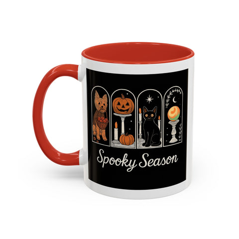 Spooky Season Yorkie Accent Coffee Mug