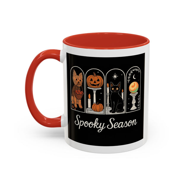 Spooky Season Yorkie Accent Coffee Mug
