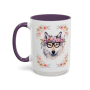 Geeky Goddess Wolf Accent Coffee Mug