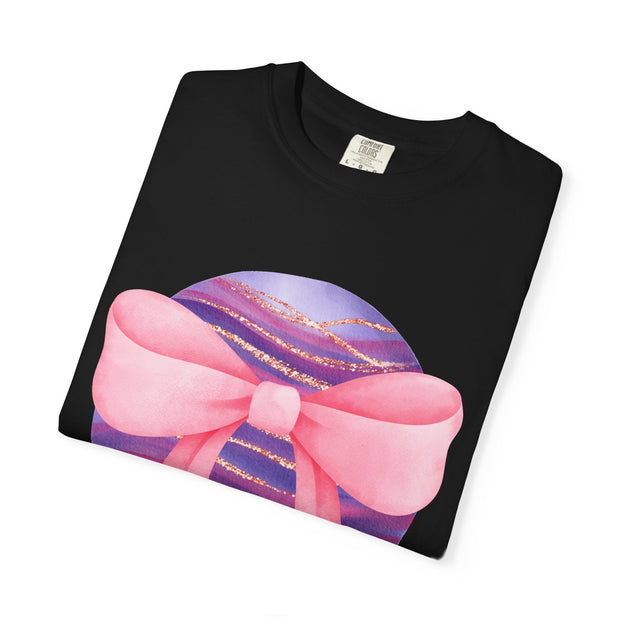 Pink/Purple Planet Wrapped In A Bow Unisex T-Shirt