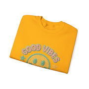 Good Vibes Crewneck Sweatshirt, Cozy Unisex Sweatshirt, Happy Apparel Gift, Positive Energy Fashion, Comfortable Casual Wear, Trendy [...]