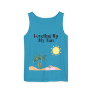 'Leveling Up My Tan' Unisex Tank Top