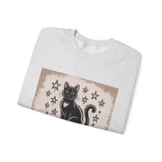Cat and Book Lover's Crewneck Sweatshirt