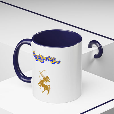 'Sagittarius' Zodiac Accent Coffee Mug