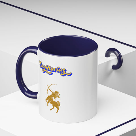 'Sagittarius' Zodiac Accent Coffee Mug