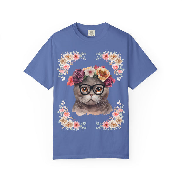 Geeky Goddess Dark Gray Cat Unisex T-Shirt