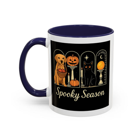 Spooky Season Golden Retriever Accent Coffee Mug