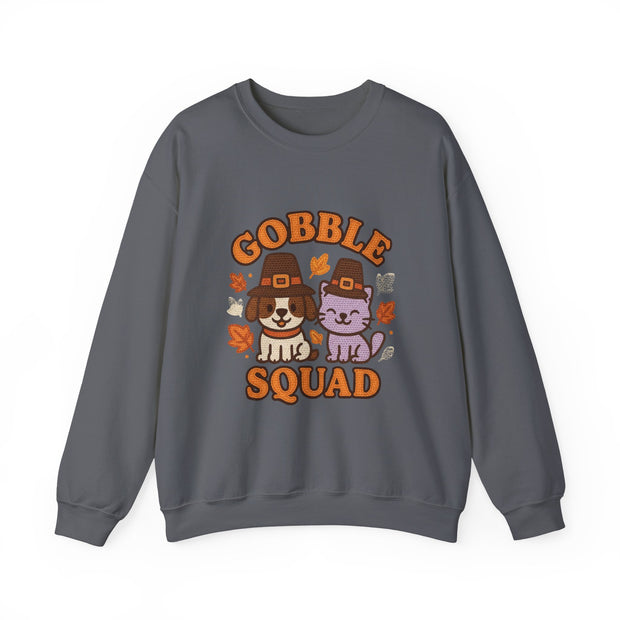 Gobble Squad Sweatshirt | Cozy Fall Apparel, Thanksgiving Gift, Unisex Crewneck, Cute Animal Design, Holiday Fashion