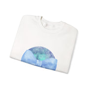 Blue/Green Planet Wrapped In A Bow Unisex Crewneck Sweatshirt