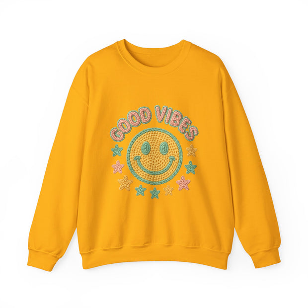 Good Vibes Crewneck Sweatshirt, Cozy Unisex Sweatshirt, Happy Apparel Gift, Positive Energy Fashion, Comfortable Casual Wear, Trendy [...]