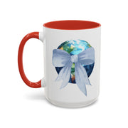 Earth Wrapped In A Bow Accent Coffee Mug