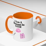 'I Am A Woman In STEM' Engineer Accent Coffee Mug