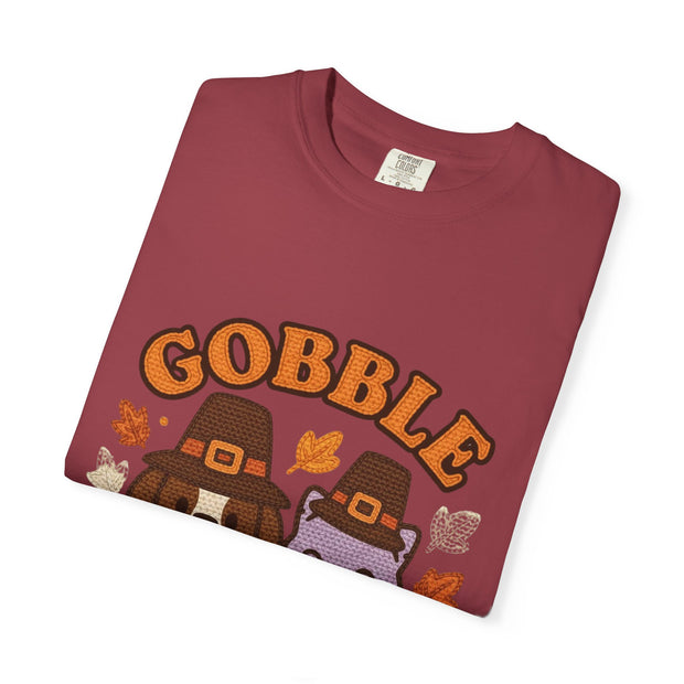 Thanksgiving Gobble Squad T-shirt, Unisex Tee for Pet Lovers, Fall Apparel, Thanksgiving Celebration, Cute Animal Shirt, Seasonal Gift