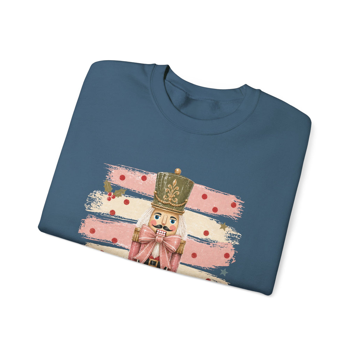 Coquette Nutcracker Sweatshirt, Pink Bow Christmas Crewneck, Nutcracker Christmas Shirt, Girly Holiday Sweatshirt, Vintage Christmas Gift
