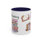 'Shhh...I'm Plotting' Accent Coffee Mug