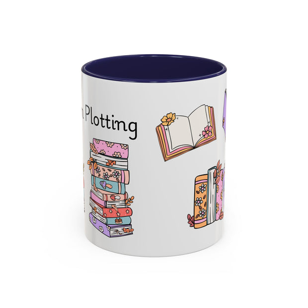 'Shhh...I'm Plotting' Accent Coffee Mug