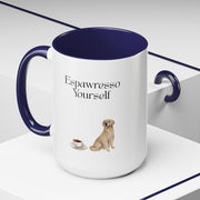 'Espawresso Yourself' Golden Retriever Accent Coffee Mug