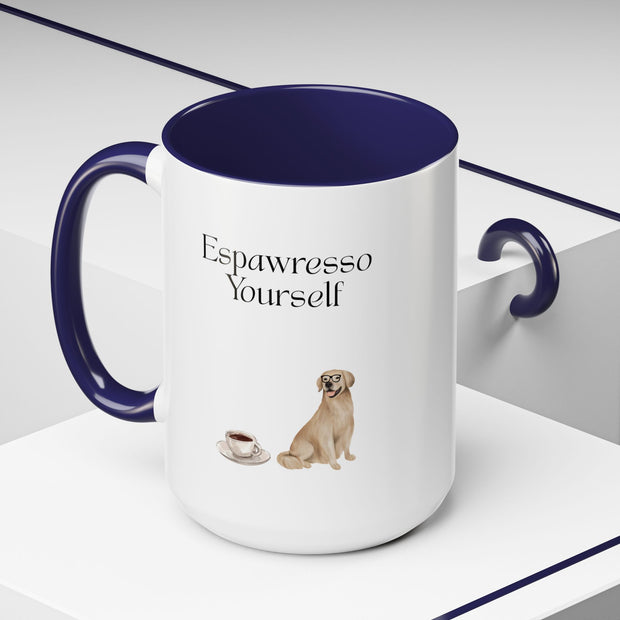 'Espawresso Yourself' Golden Retriever Accent Coffee Mug