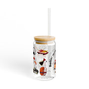 'Rollin’ With My Soy-Mates' Sipper Glass