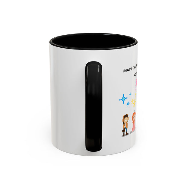 'Main Character Mode: Activated' Accent Coffee Mug