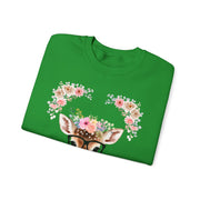 Geeky Goddess Deer Unisex Crewneck Sweatshirt