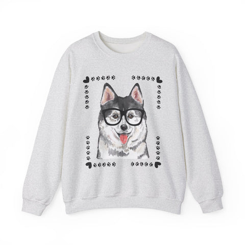 Geeky Good Siberian Husky Unisex Crewneck Sweatshirt