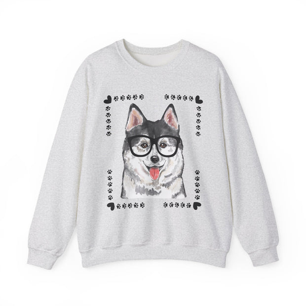 Geeky Good Siberian Husky Unisex Crewneck Sweatshirt