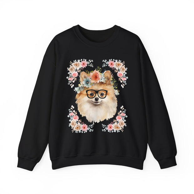 Geeky Goddess Pomeranian Unisex Crewneck Sweatshirt