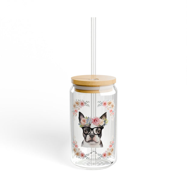 Geeky Goddess French Bulldog Sipper Glass