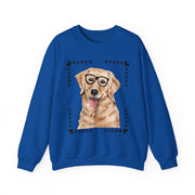 Geeky Good Golden Retriever Unisex Crewneck Sweatshirt