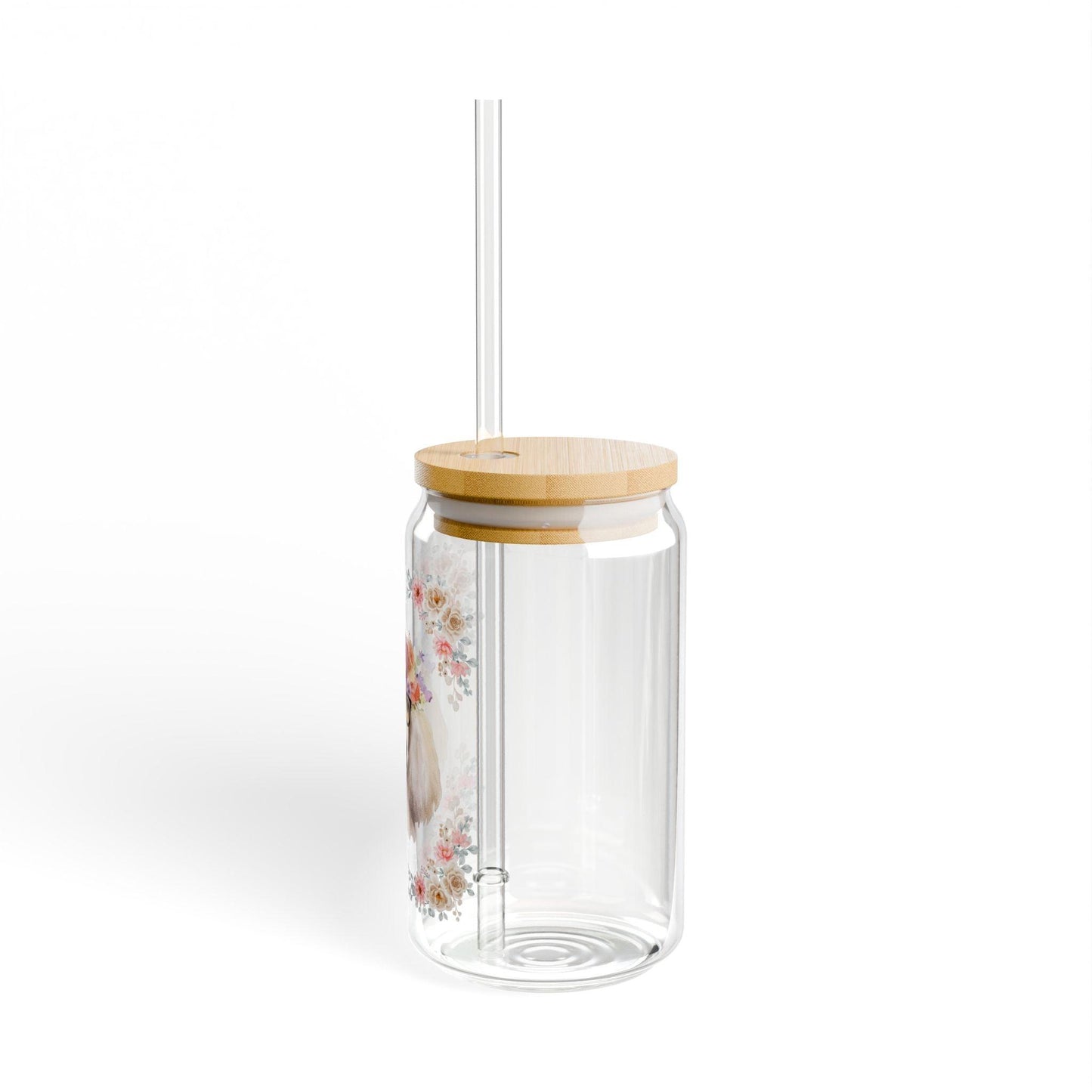Geeky Goddess French Poodle Sipper Glass