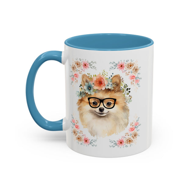 Geeky Goddess Pomeranian Accent Coffee Mug