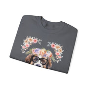 Geeky Goddess Saint Bernard Unisex Crewneck Sweatshirt