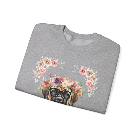 Geeky Goddess English Mastiff Unisex Crewneck Sweatshirt