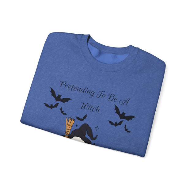 'Pretending To Be A Witch' Unisex Crewneck Sweatshirt