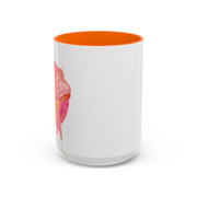Pink/Yellow Planet Wrapped In A Bow Accent Coffee Mug