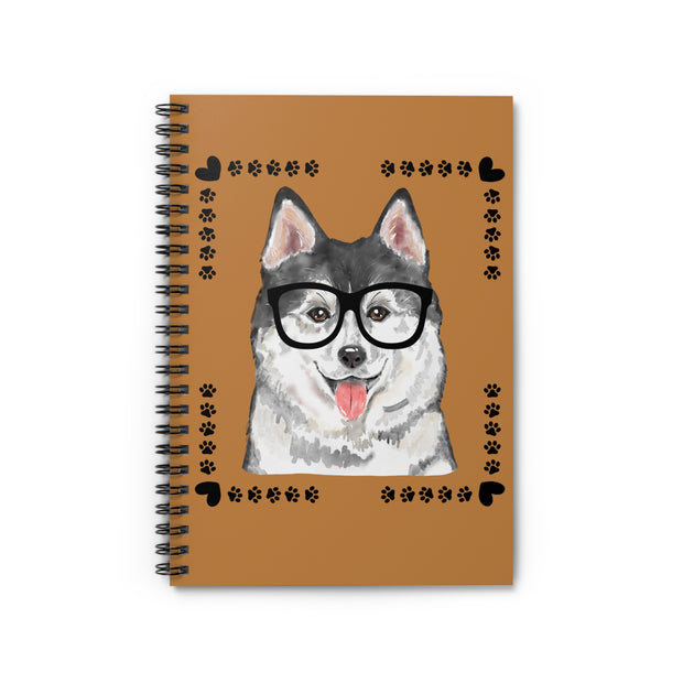Geeky Good Siberian Husky Spiral Notebook